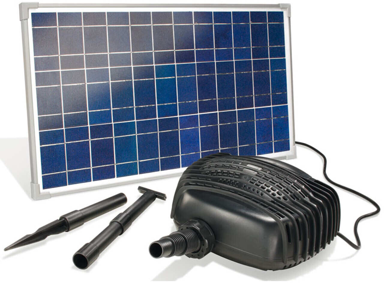 Kit pompe solaire bassin Siena Led avec batterie et filtre
