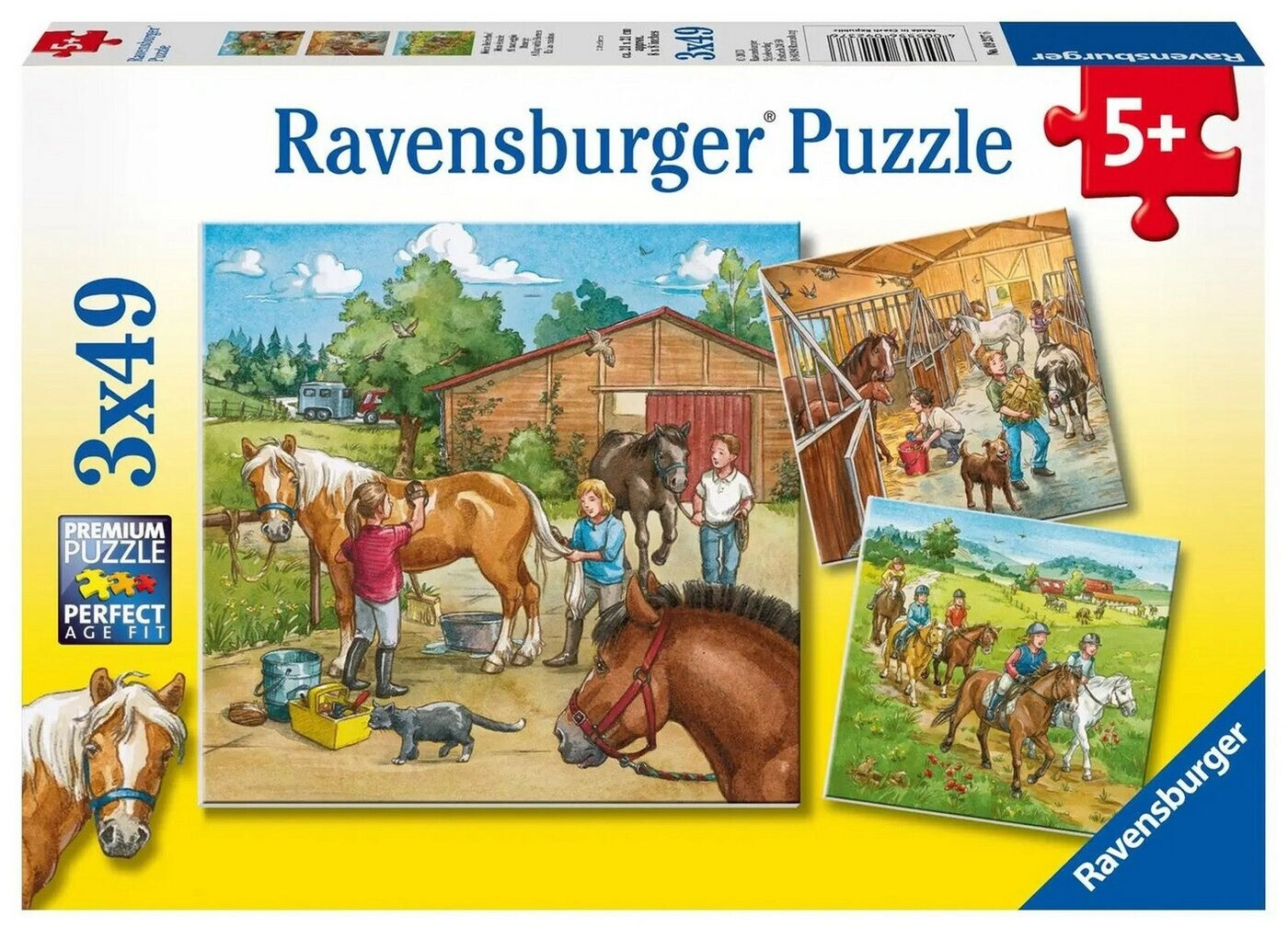 Ravensburger Bienvenue au centre équestre (3 x 49 pièces)