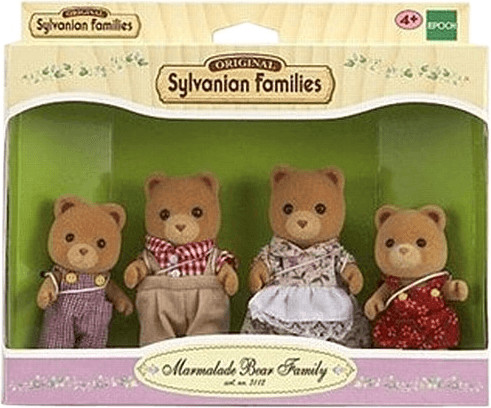 5 Figurines Famille Écureuil Roux Sylvanian Families - Figurine pour enfant