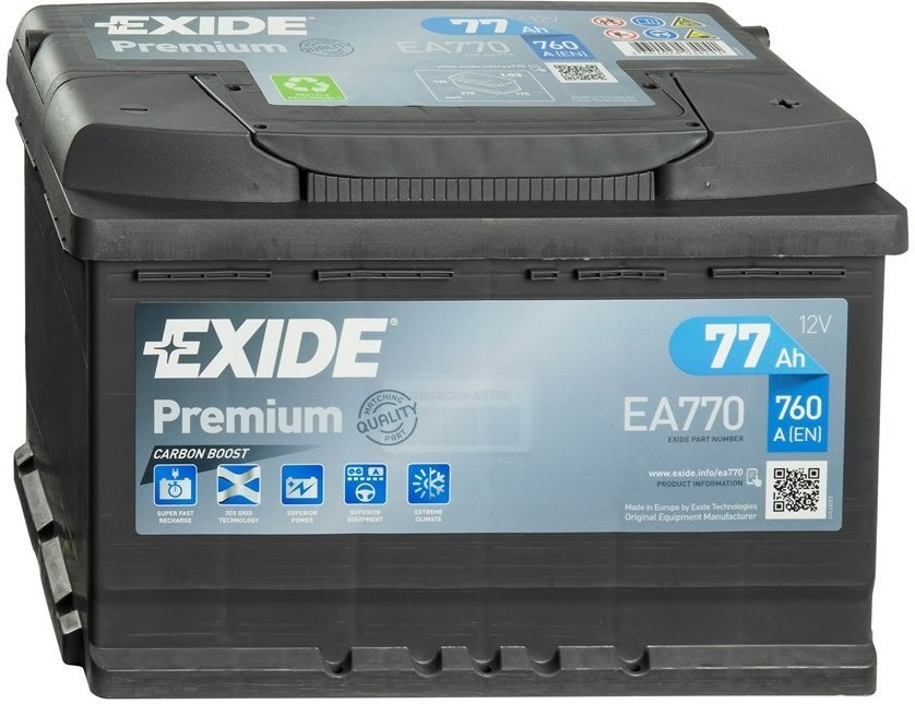 Exide Premium EA770 12V 77Ah ab 77,85 € (Februar 2024 Preise)
