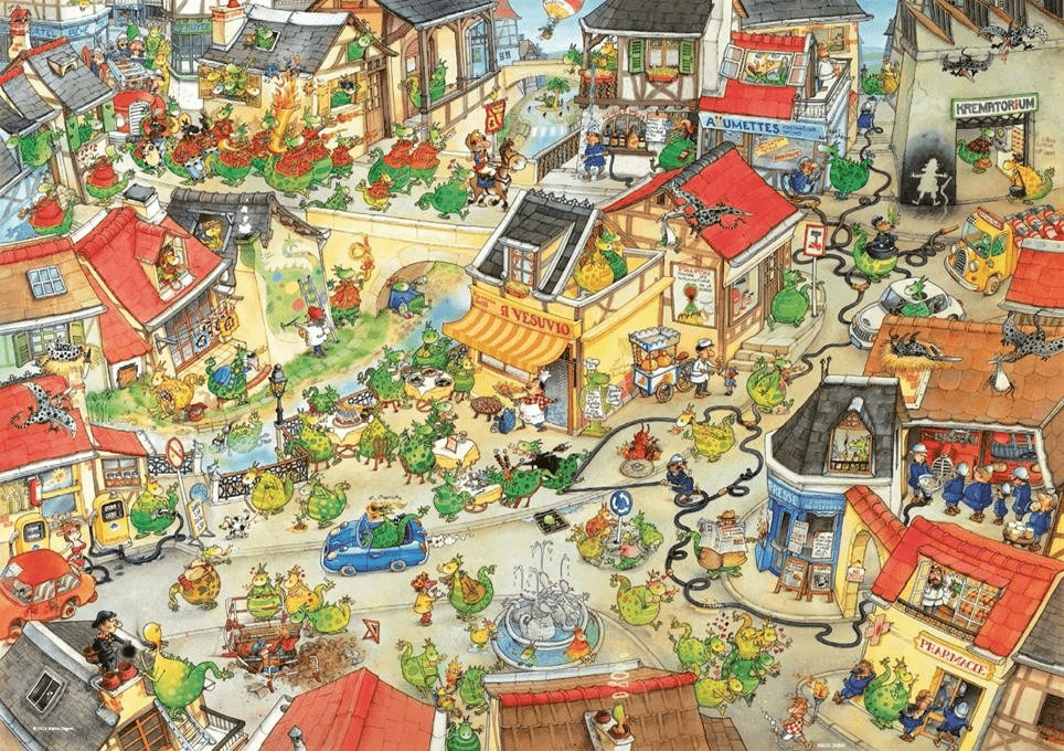Heye Marino Degano: Dragon Town (1000 Pieces)