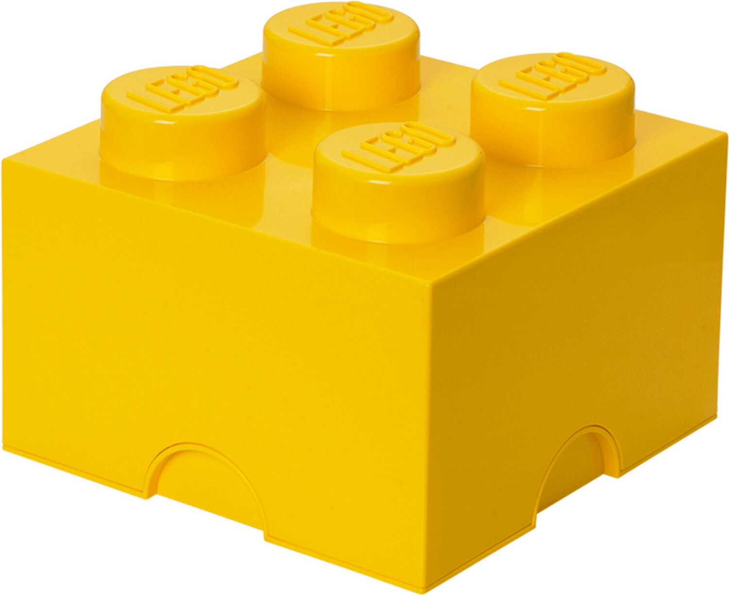 Lego Collection En Bois Boîte De Rangement 4 Tenons - Brun