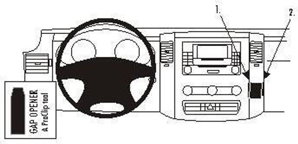 Brodit ProClip Volkswagen Crafter Bj. 07-10