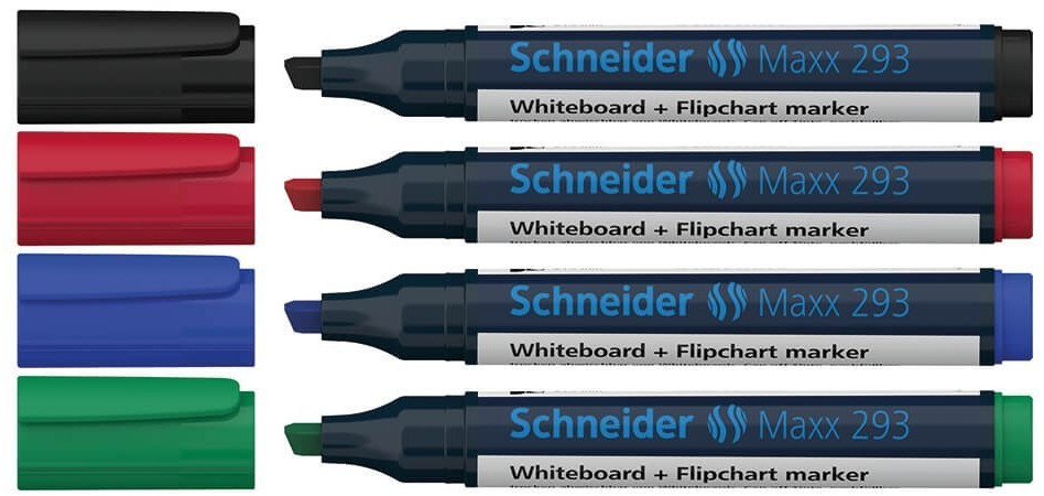 Buy Schneider 129394 Maxx 293 Whiteboard marker set Black, Red, Blue, Green