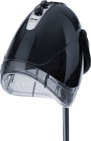 Comair Casque sèche-cheveux EGG noir avec pied