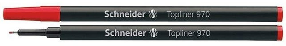 Schneider Topliner 970 mines de recharge rouge