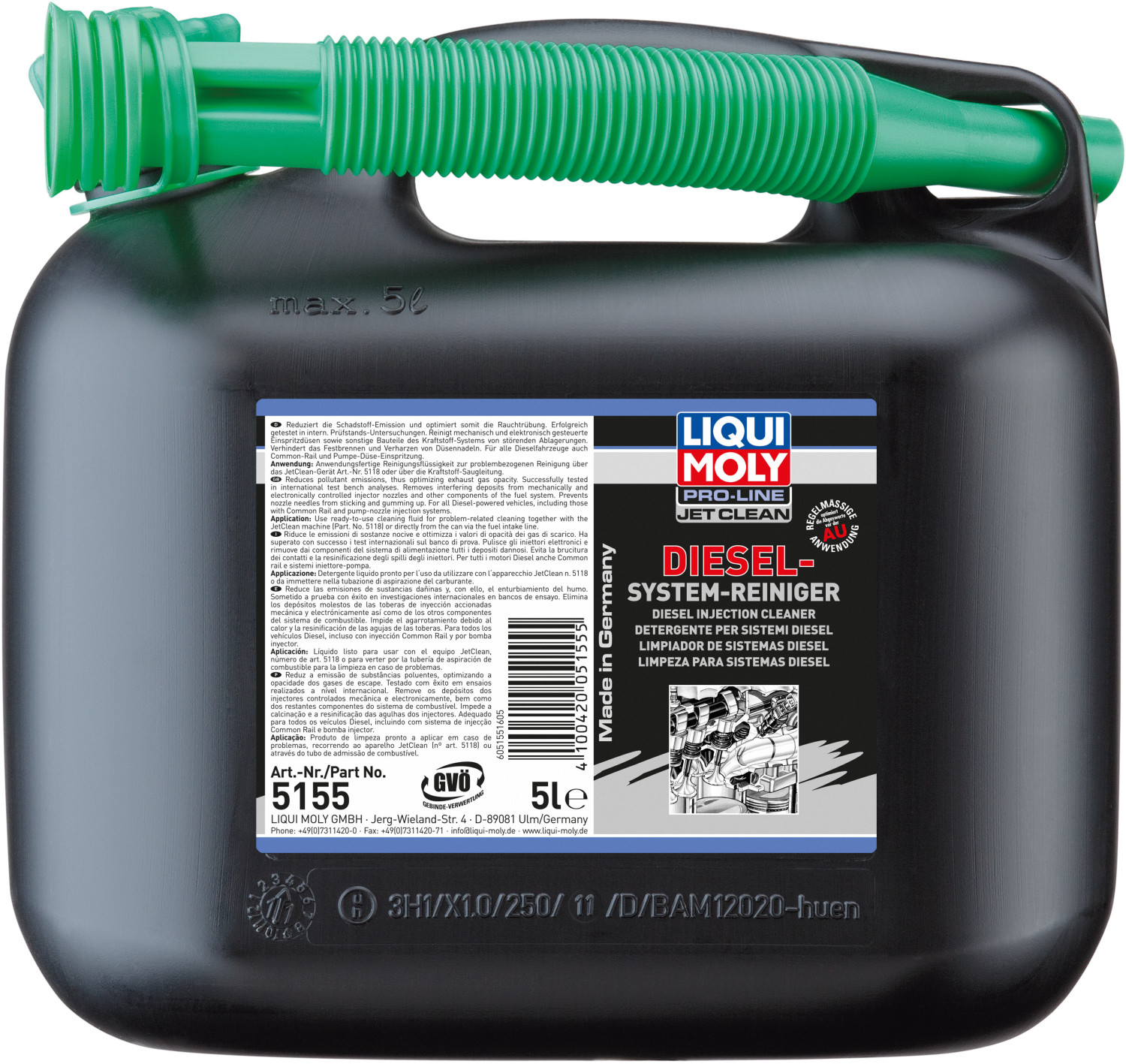 Liqui Moly Pro Line Dieselpartikelfilter Reiniger 1 Liter