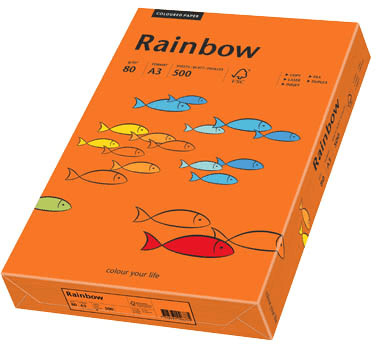 Papyrus Papier multifonctions Rainbow, A3, 80g, orange intense (88042456)