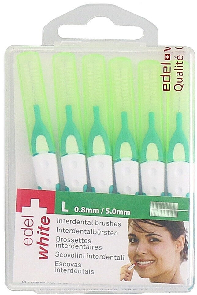 de-elg Edelwhite Pro interdental brush L 0,8 - 5,0 mm (6 pcs.)