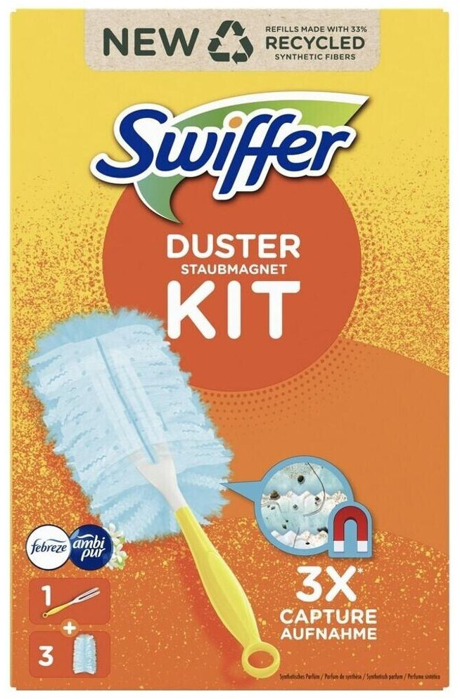 Swiffer Swiffer 3D Duster Staubmagnet Kit - Fängt Staub & Schmutz ein (2er  Pac Reinigungstücher