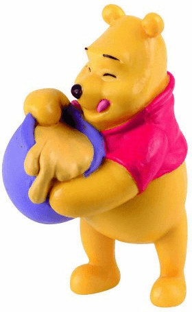 Bullyland Winnie l'ourson avec un pot de miel - 6,5cm