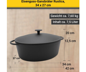 Gänsebräter Preisvergleich bei Rustica 79,53 | ab € Krüger 34 cm