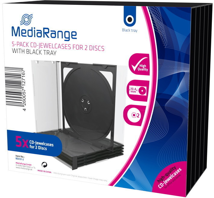 MediaRange House de protection CD (Pack 5)