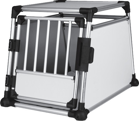Photos - Pet Carrier / Crate Trixie Transport Box Aluminium  (63 × 65 × 90 cm)