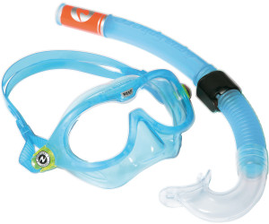 Aqua Move Flossen Set Diving Schnorchel Taucherbrille Größe L-XL 42-43 blau 