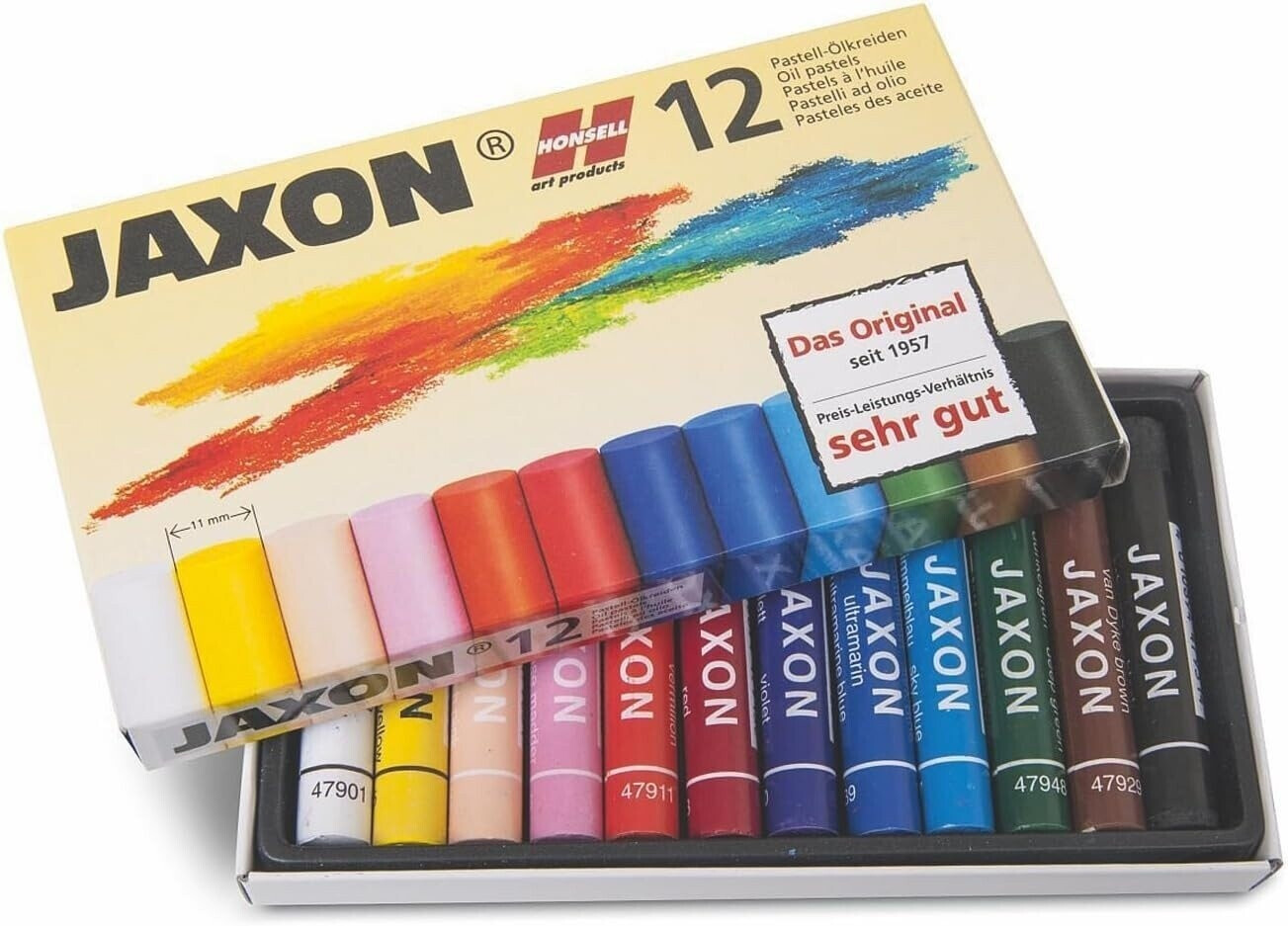 Honsell Jaxon Craies pastelles d'huile - Pack de 12