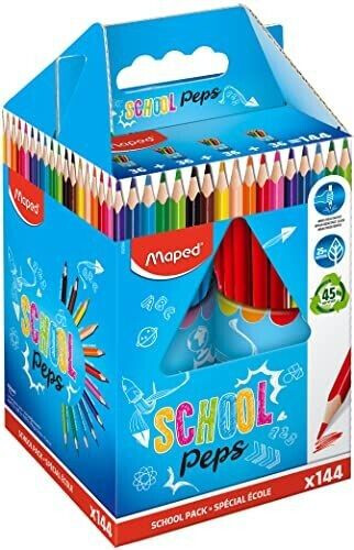 Maped Color'Peps - Crayons de couleur - Boîte de 144