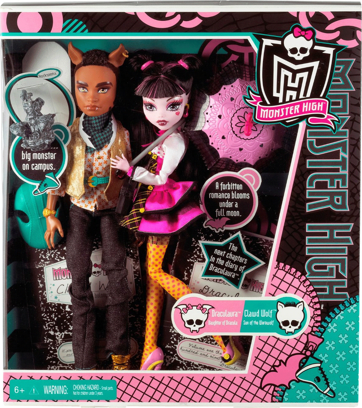 Monster High Monster High Draculaura and Clawd Wolf