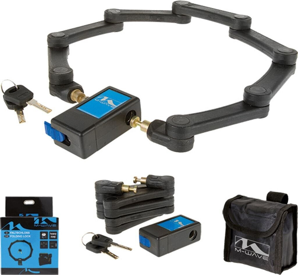 M-Wave Antivol pliable noir 720 mm