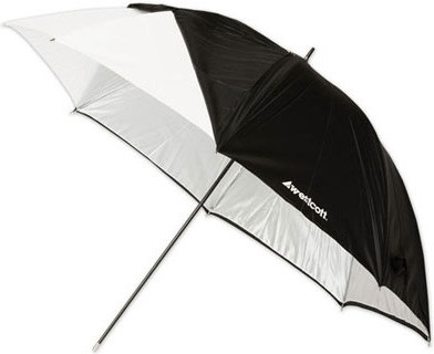 Westcott Optical White Satin Umbrella with Removable Black Cover 60 in.