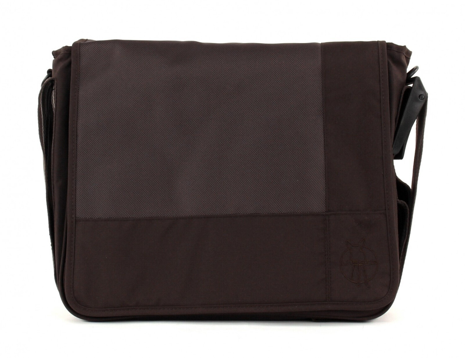 Lässig Sac à langer messenger Patchwork marron