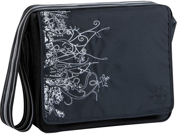 Lässig Casual Messenger Bag Vertical Black