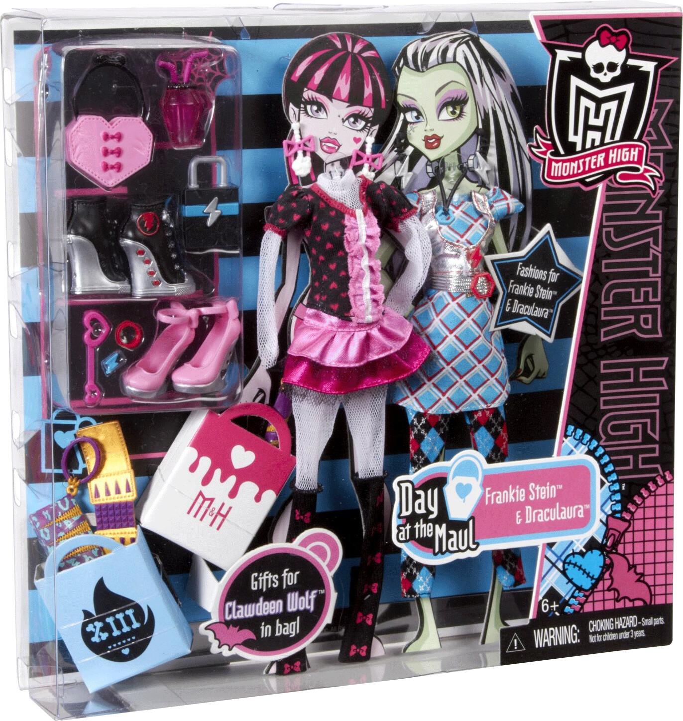 Mattel Monster High Day at the Maul Fashions - Draculaura and Frankie Stein Pack