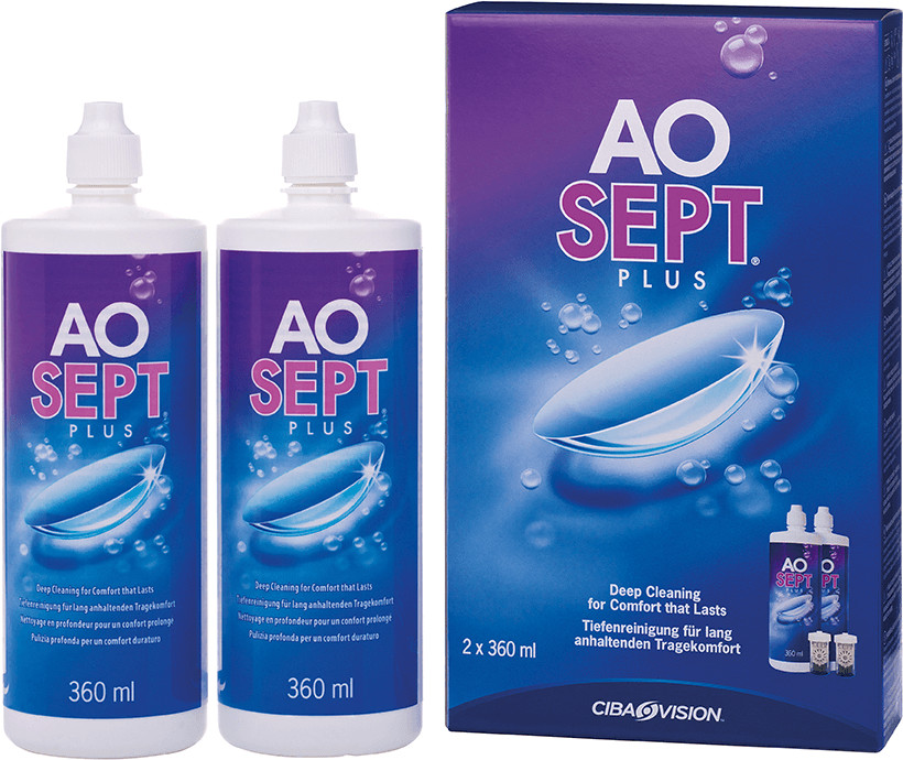 Alcon Aosept Plus Pack spécial (2 x 360 ml)