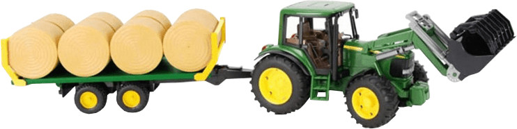 Bruder John Deere 6920 avec pelle et remorque (01634)