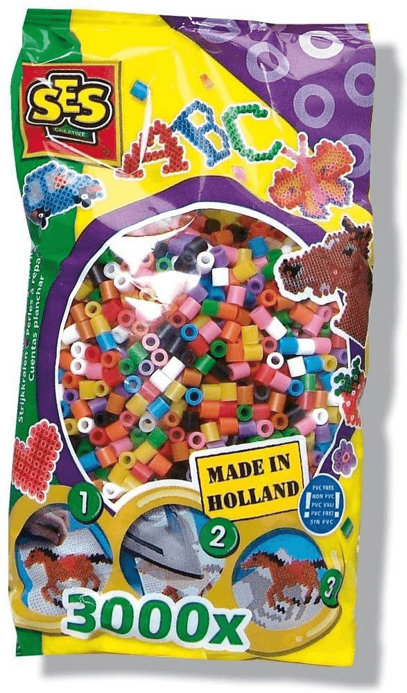 SES Creative Perles à repasser 3000 pièces (00771)