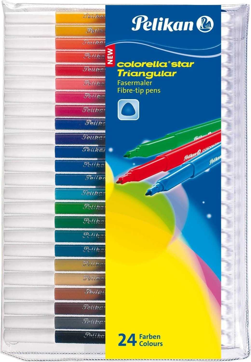 Pelikan Colorella Star triangulaire C303 - Pack de 24