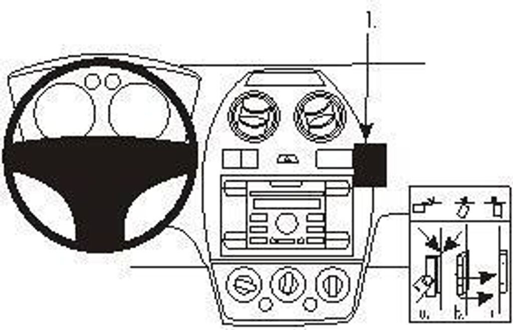 Brodit ProClip Ford Fiesta 06-08
