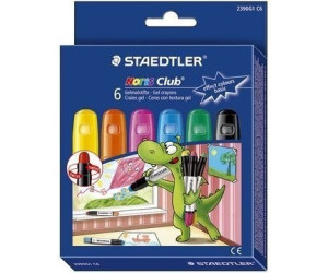 STAEDTLER NORIS CLUB 6 Pastelli Gel Morbidi per Bambini SET COLORI BASE 2390G1 