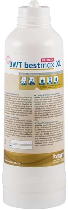 Kit Filtro Acqua Bestmax XL Premium Con Testa E Candela BWT - Capacità 4300 Litri, Tecnologia Magnesio Mg2+