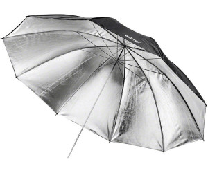 Studioschirm Reflexschirm schwarz/silber Ø 150 cm Umbrella black/silver 