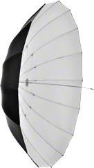 Walimex Parapluie réflecteur noir/argent 180 cm