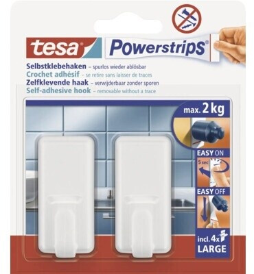 Tesa Powerstrips Haken Large Classic weiss ab € 3,84 Preisvergleich