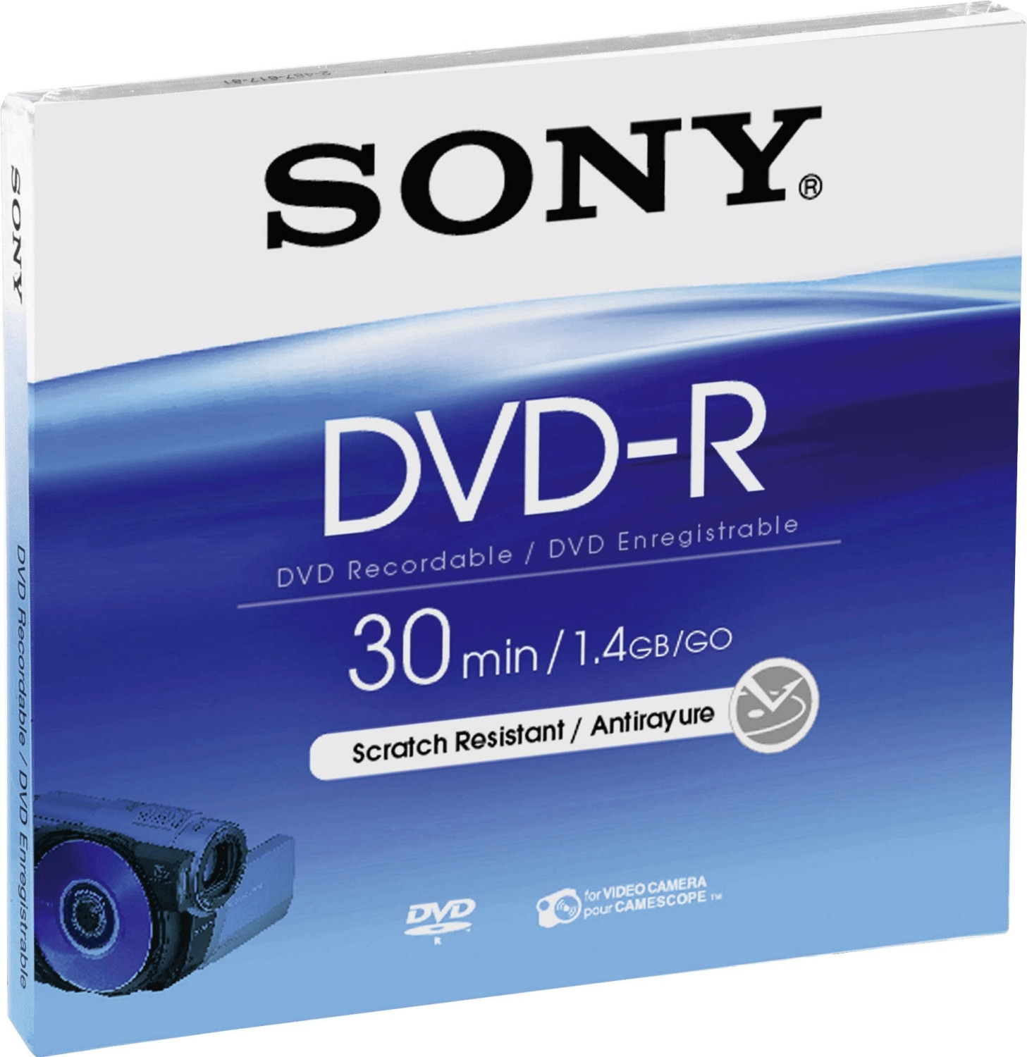 Sony DVD-R Mini 1,4GO 30min boîtier plastique de 5 pièces