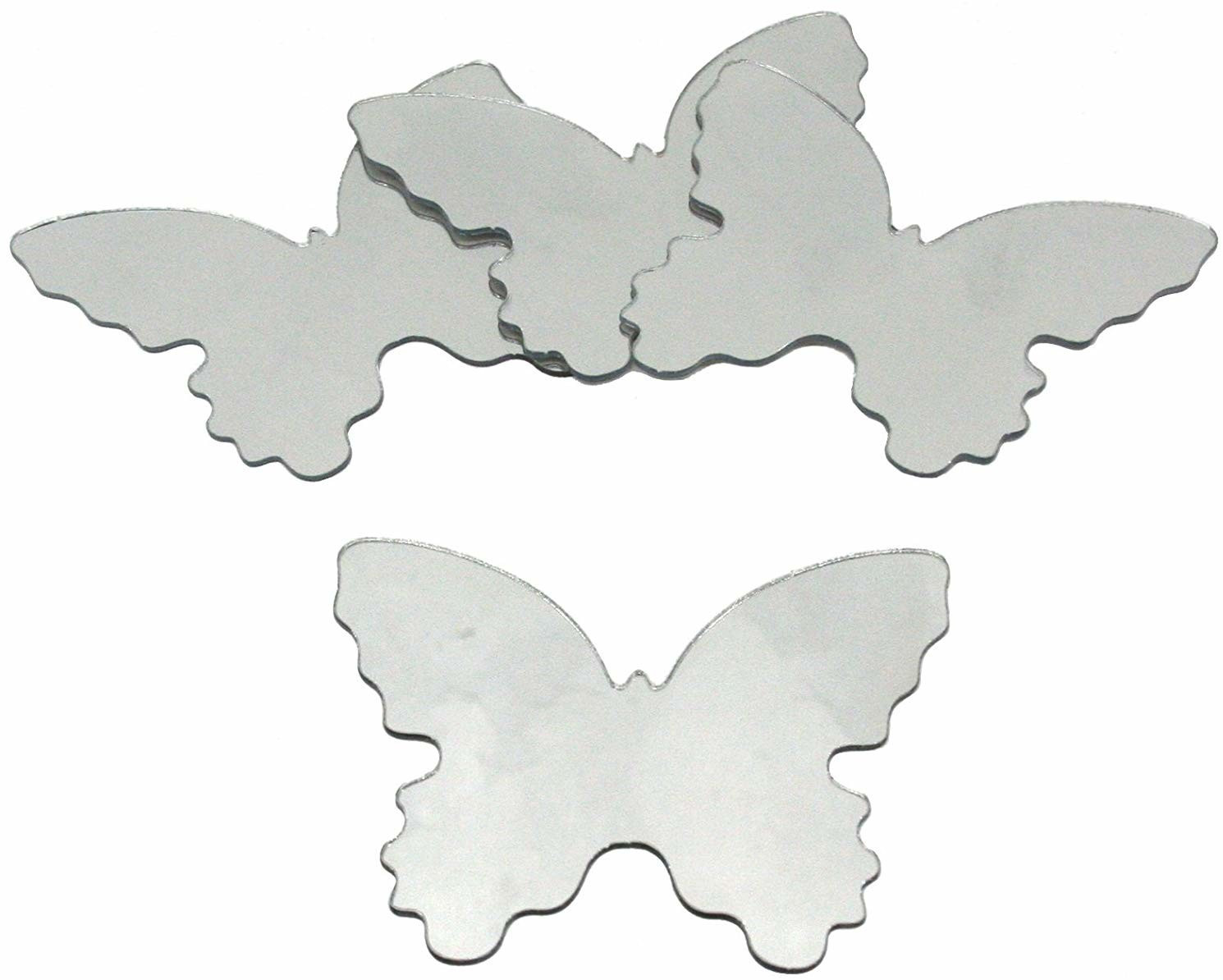 RoomMates Butterfly-shaped Mirror Set of 4