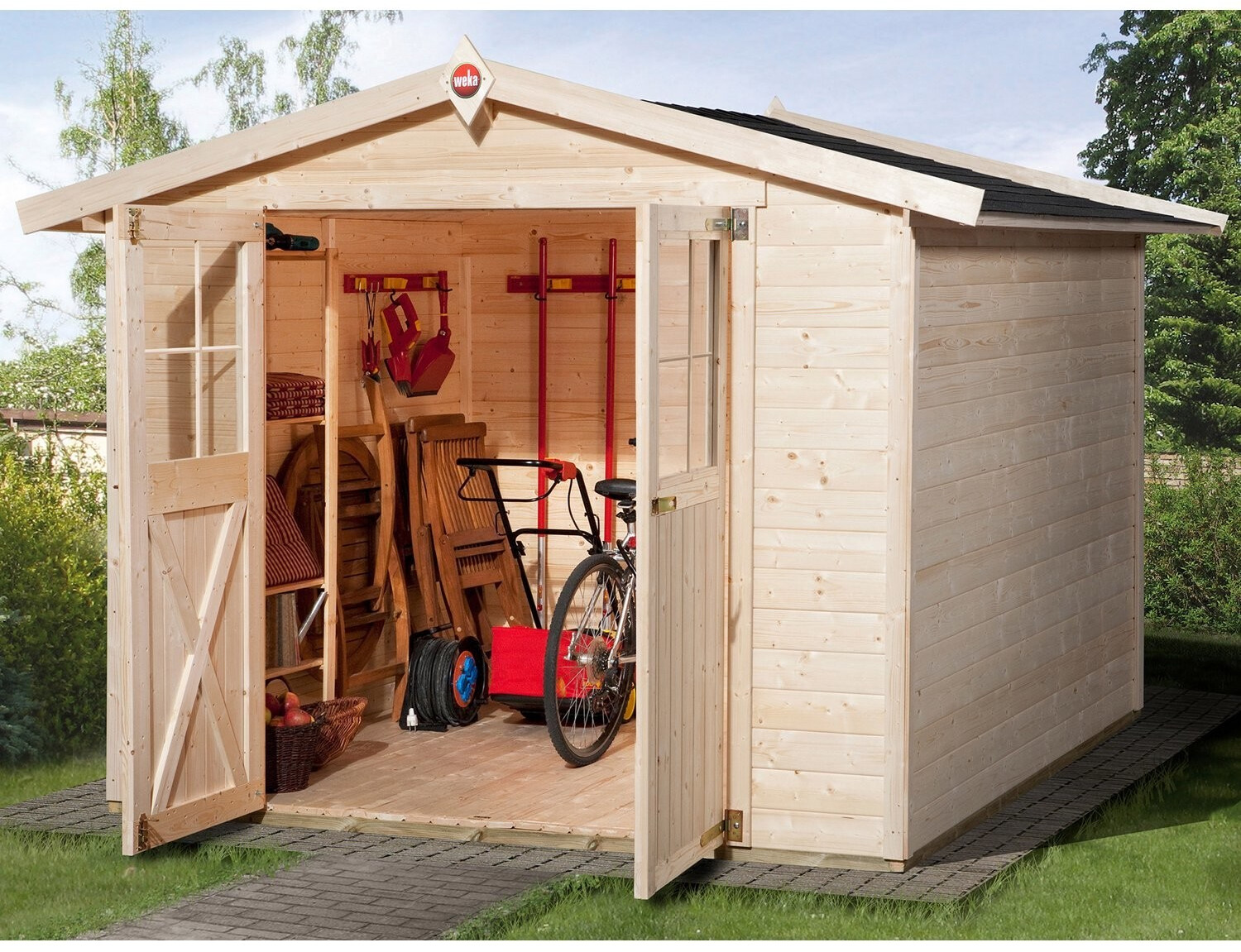 Weka Gartenhaus 316 Gr 3 254 X 194 Cm Ab 869 00 Preisvergleich Bei Idealo At