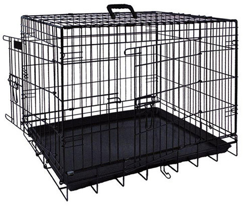 Nobby Cage de transport métallique noir (109 x 71 x 79 cm)