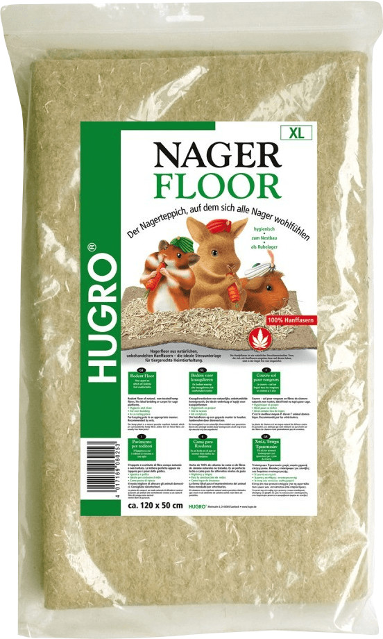 Hugro Tapis de chanvre pour rongeur (50 x 120 cm)