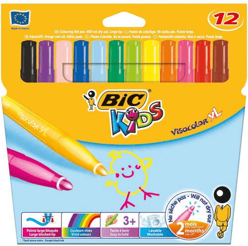 BIC Kids Visa XL Felt Tip Pens