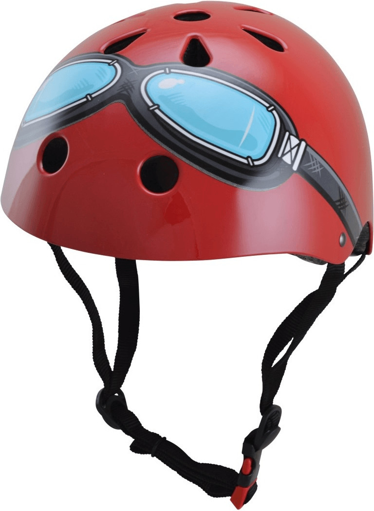 Kiddi moto Red Goggles Helmet