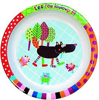 Ebulobo Assiette T'es fou Louloup