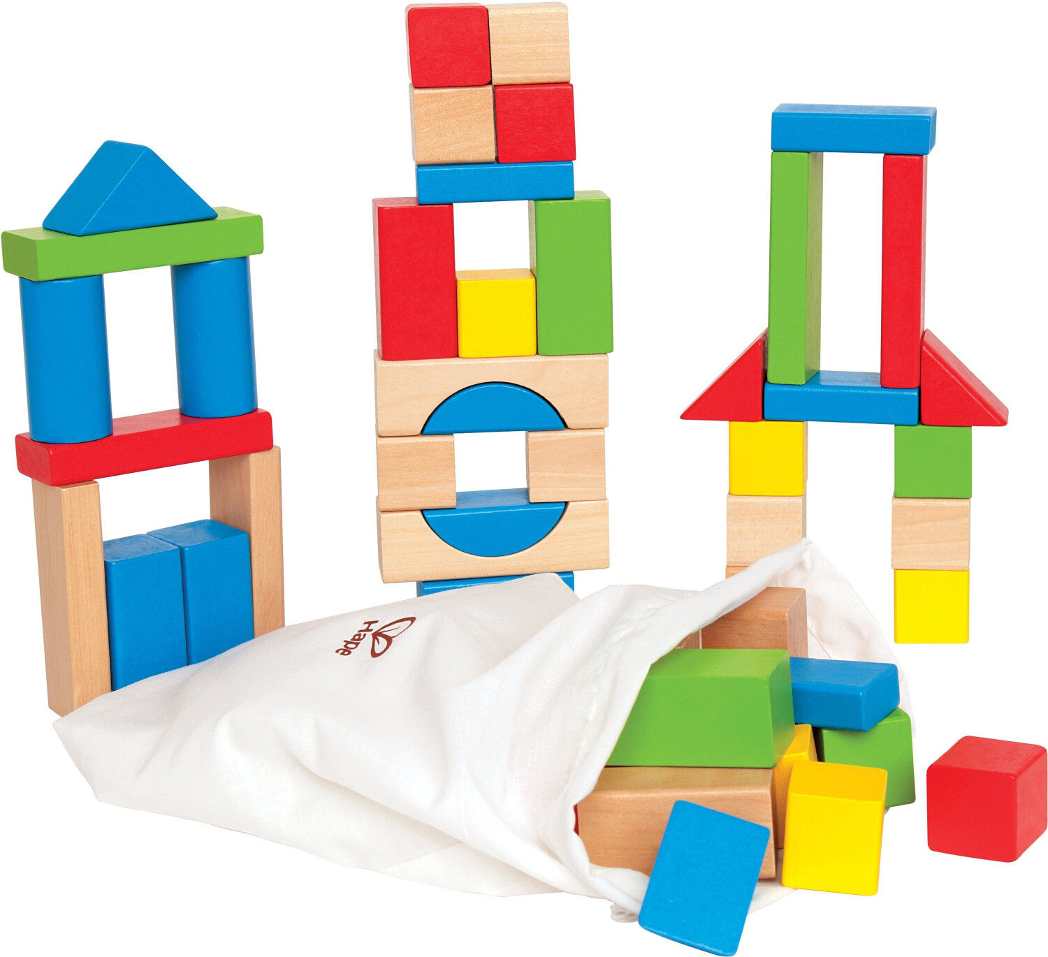 HaPe Cubes de construction multicolore