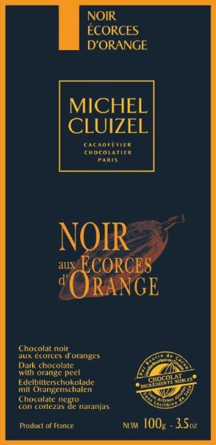 Cluizel Noir aux Ecorces d'Orange (100 g)