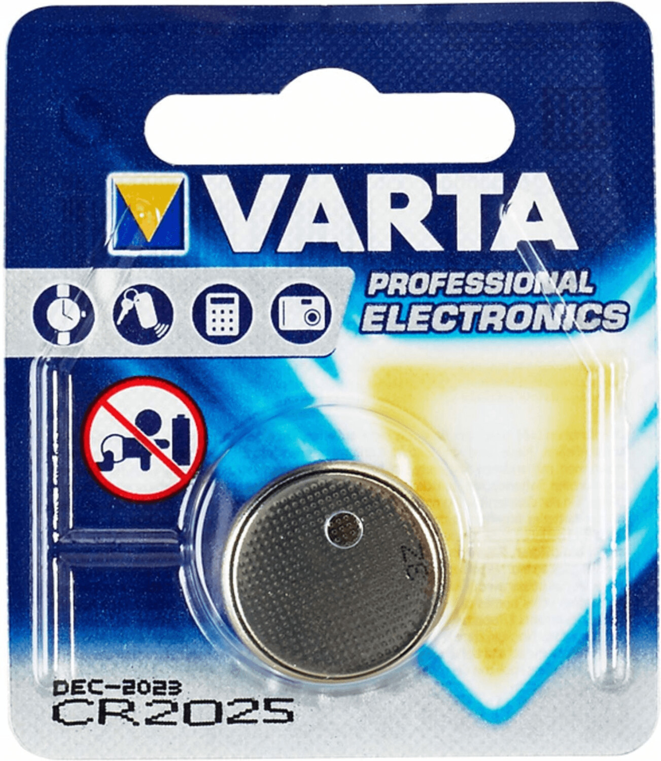 Pila botón Litio Varta CR2025 3V