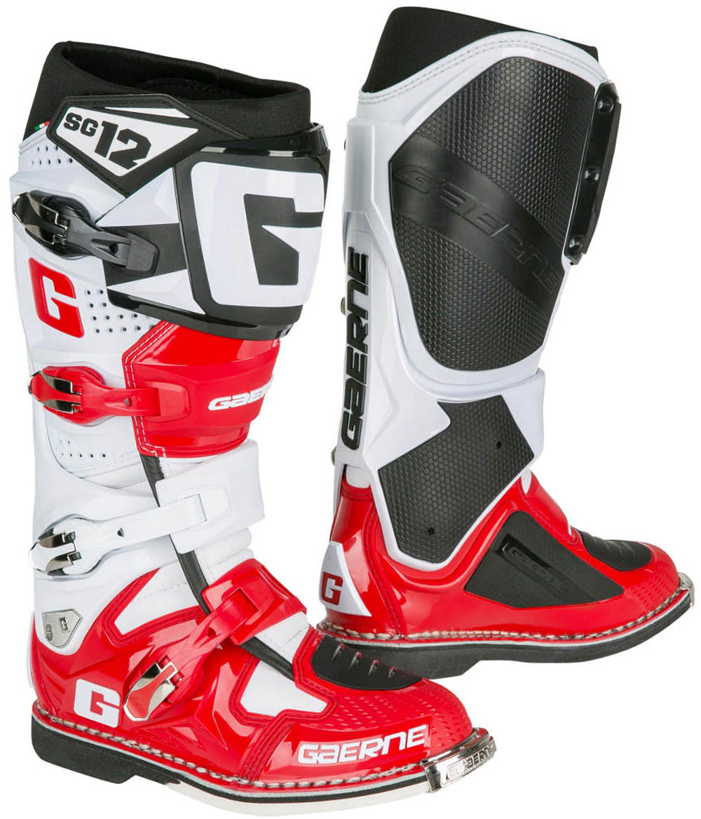 Gaerne Bottes SG 12 blanc/rouge