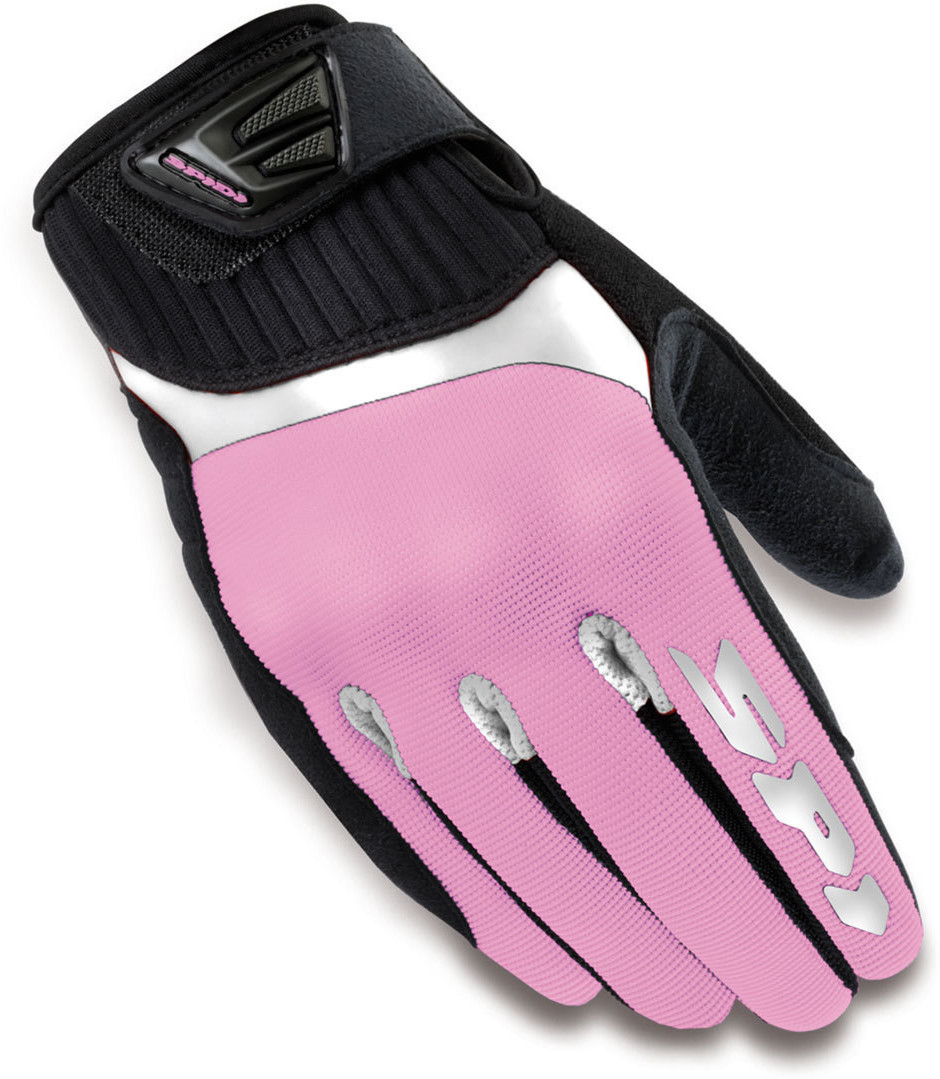 Spidi Gants G-Flash Tex Lady blanc/rose